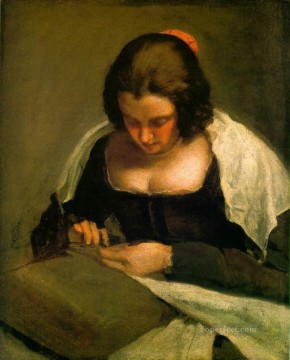Diego Velazquez Painting - The needlewoman Diego Velazquez